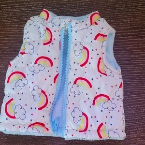 Waterproof rainbow vest 3 to 6 months